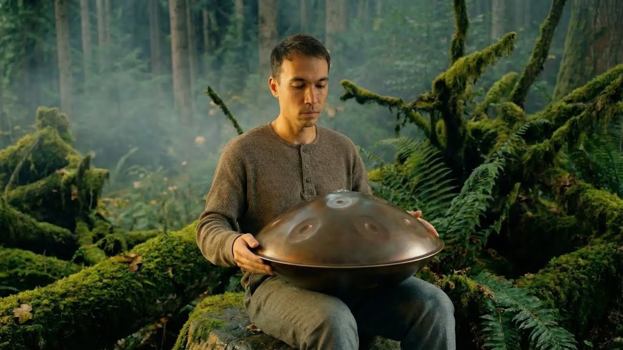 Handpan Music for Deep Relaxation | Nature Sounds | 1 Hour of Calm & Presence | Eddie Art