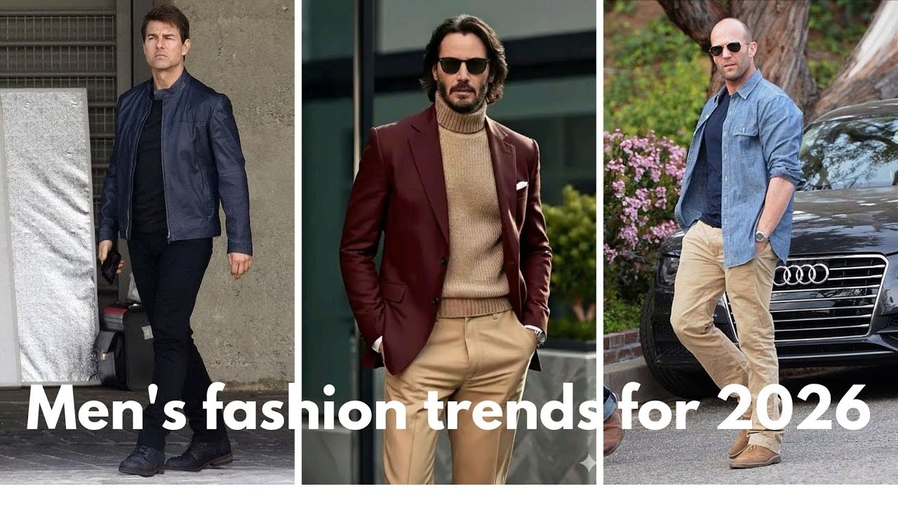 Men's fashion trends for 2026