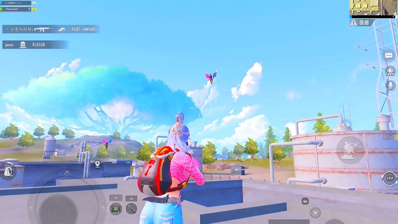 2 butterfly 🦋 in my game (BGMI)  #bgmi #shorts #tylo 