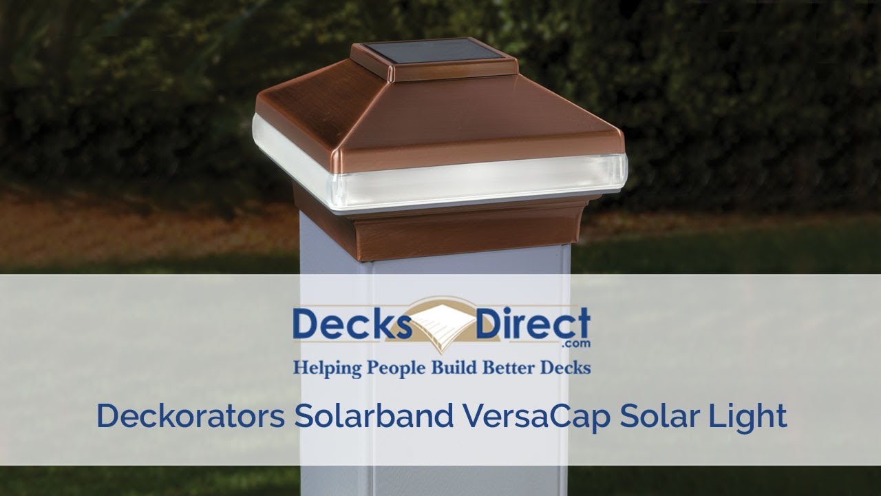 Solarband VersaCap Solar Post Cap Light by Deckorators