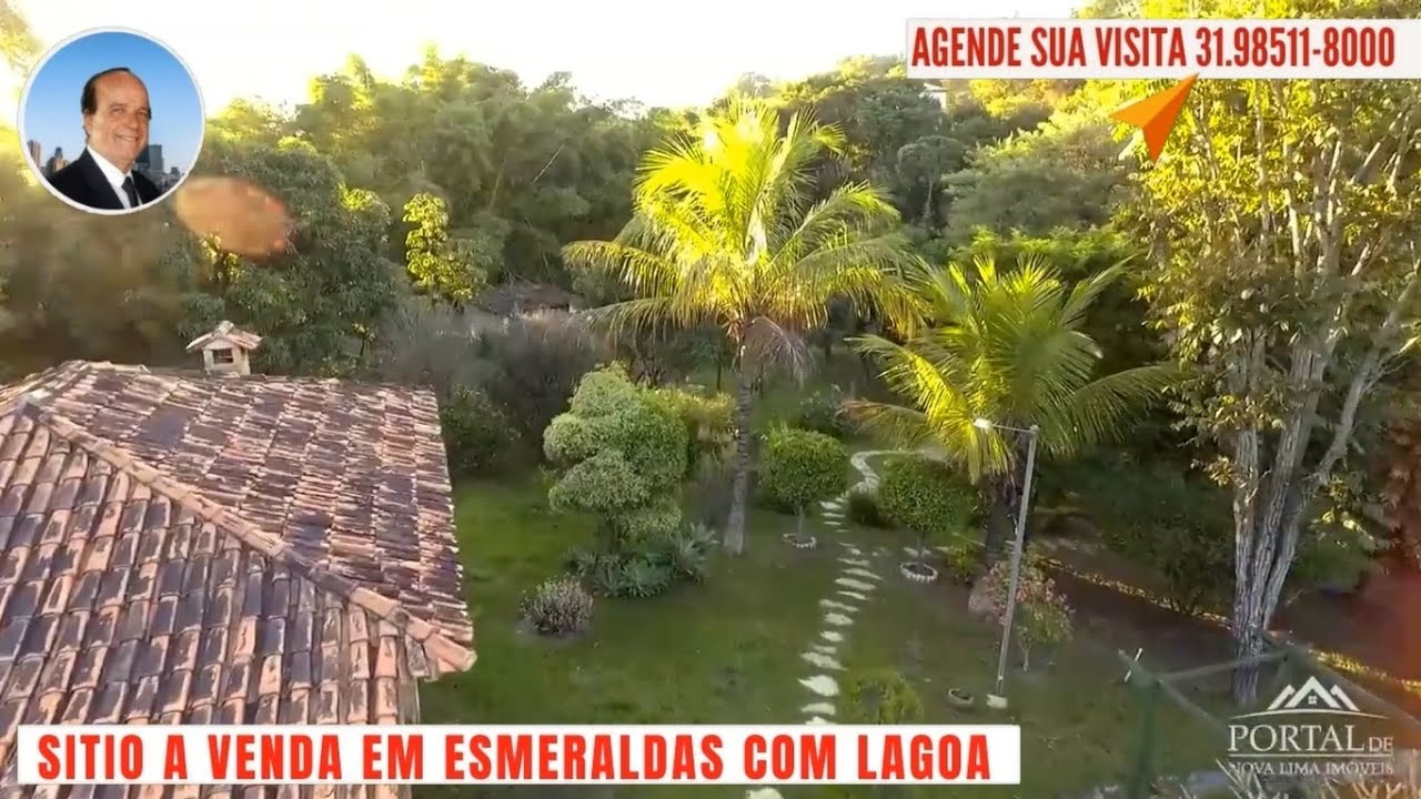 Sitio com lagoa a venda em Esmeraldas com lazer completo