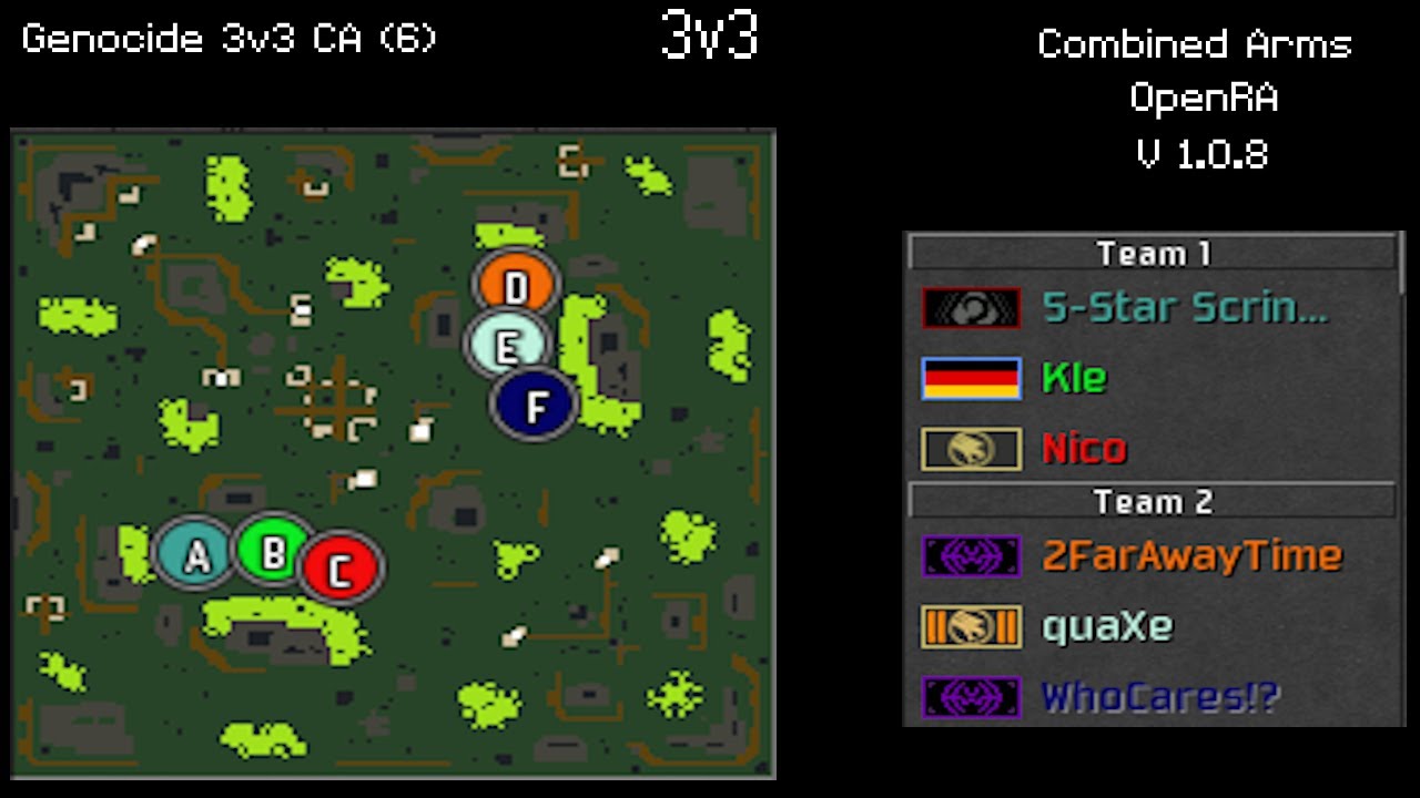 287# - Scrin Time - 1 - 12/01/2026 - 3v3 - Combined Arms V1.0.8 (OpenRA)