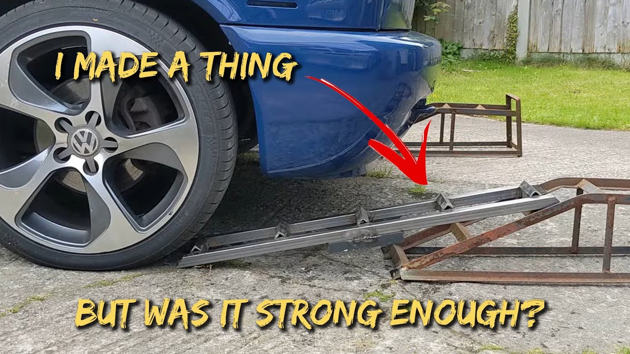 Welding practice project, car ramp extensions, but were they strong enough!!!!!!!