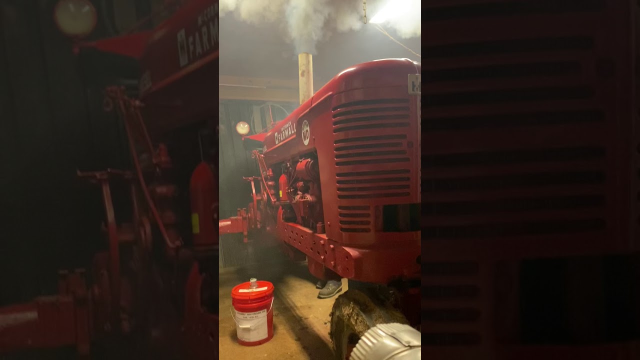 1953 FARMALL SUPER MD START, WARM UP, AND DIESEL SWITCHOVER
