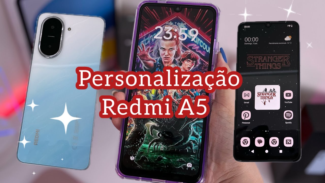 Personalização Stranger Things no Redmi A5 🔥🎬  #personalização #stragerthings #redmia5 