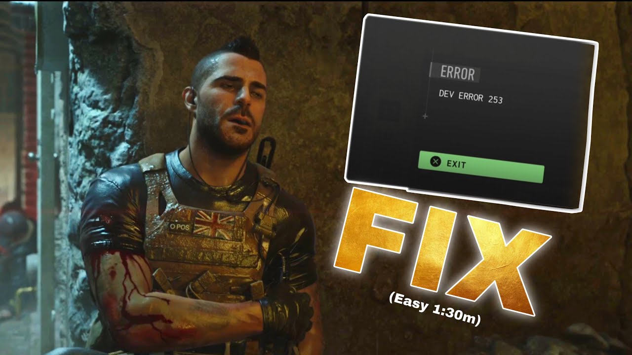 How To Fix The DEV Error 253 In the Mission Alone - Call of duty mw2 campaign