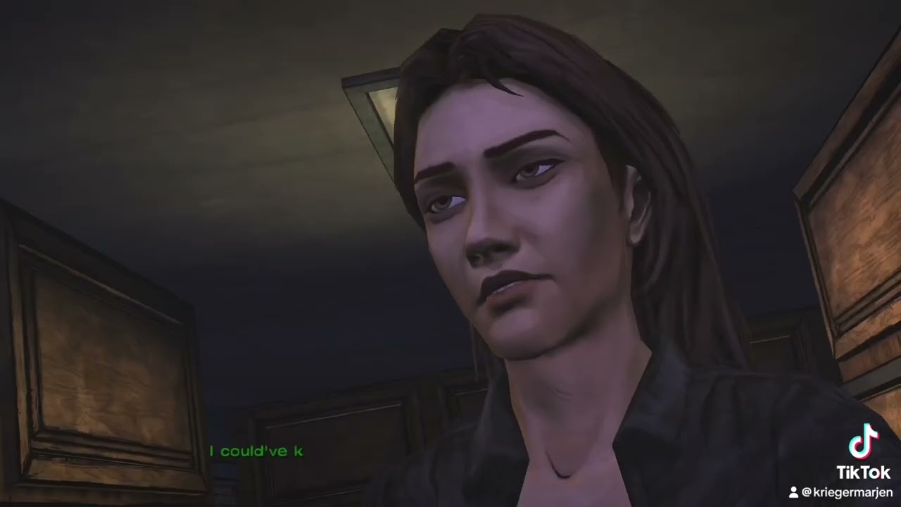 Lilly makes her escape #thewalkingdead #lilly #lee #escape