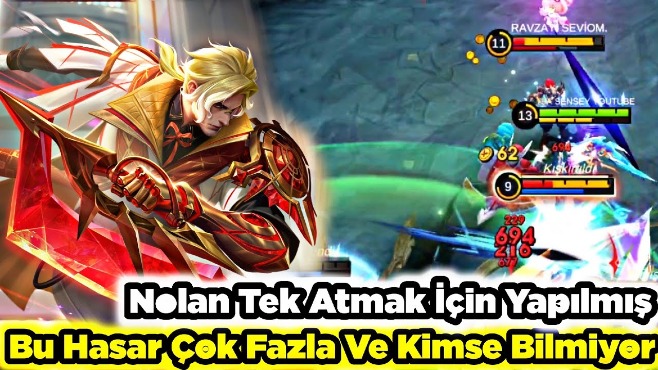 Bu Videodan Sonra Herkes Nolan Oynayacak Bu Tek Atmaları Görmeniz Lazım Muhteşem Mobile Legends
