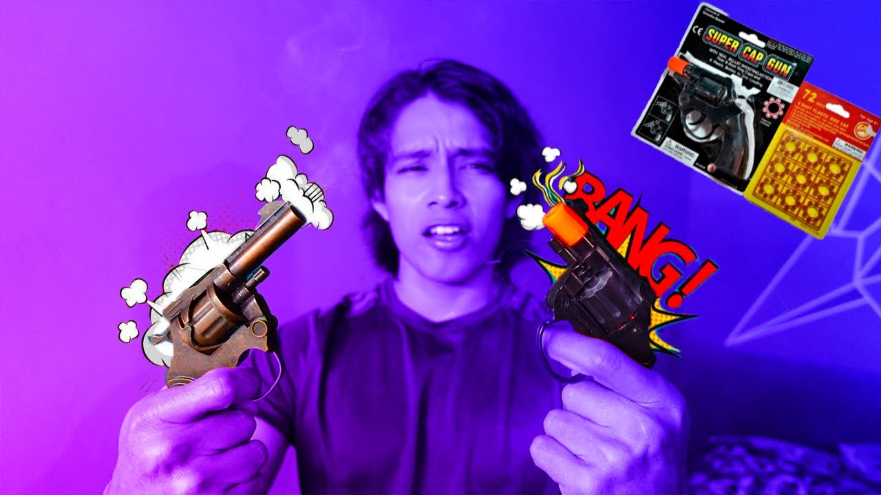 Revolver Met&aacute;lico vs Revolver Pl&aacute;stico II Cual suena mas Fuerte?