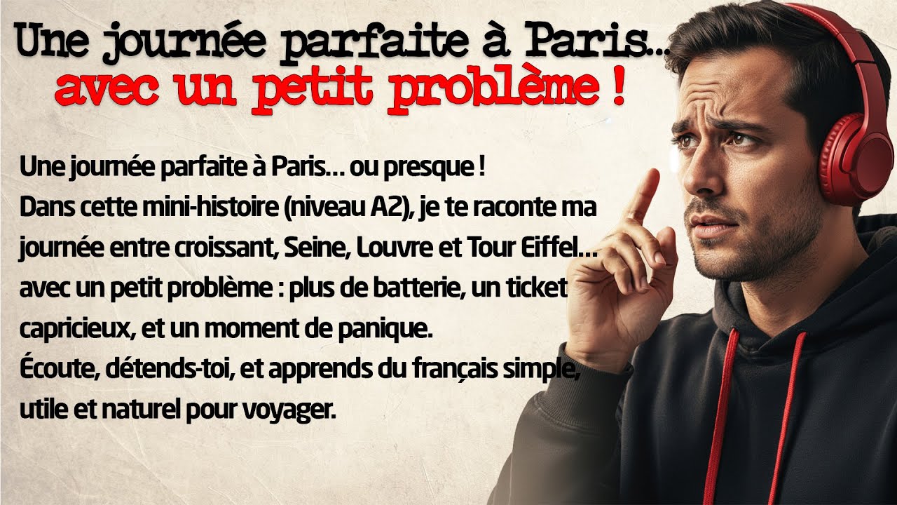 Une journée parfaite à Paris… avec un petit problème ! (A2) | Mini-histoire à écouter