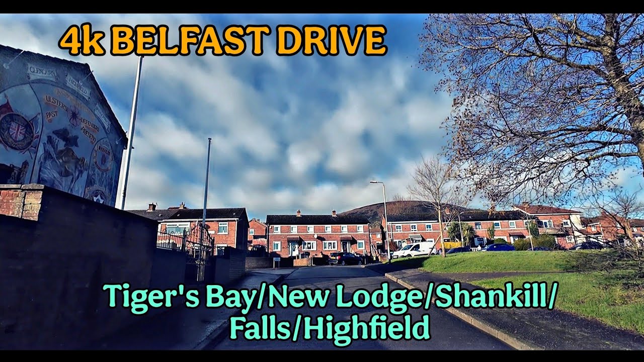 4k BELFAST SATURDAY MORNING DRIVE- Tiger's Bay, New Lodge, Shankill, Falls,  Highfield