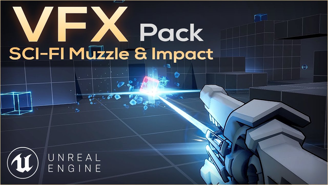 UE5 FPS VFX Pack - Stylized muzzle and impacts