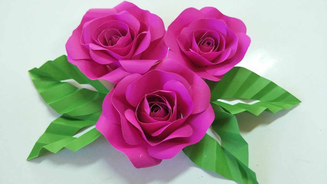 ep.9 ดอกกุหลาบกระดาษ l ดอกไม้ประดิษฐ์ Rose paper