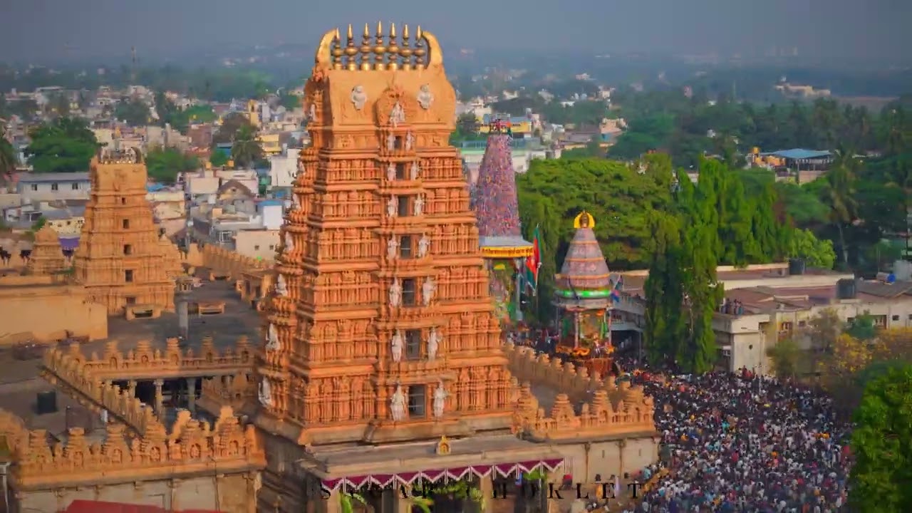 nanjangudu NANJUNDESHWARA  Panchamaharathotsava 2024 DRONE SHOT#nanjnagudu  #mysore  #DRONE #drone