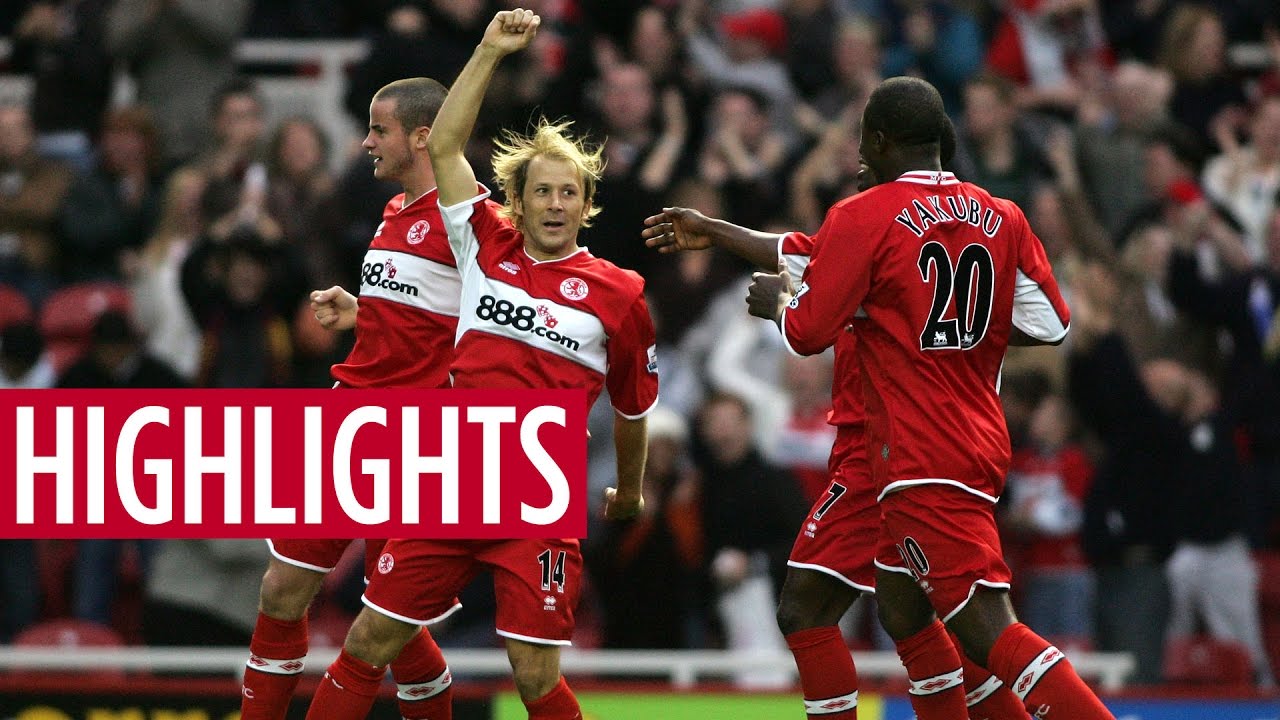 MATCH HIGHLIGHTS | Middlesbrough 4 Manchester United 1 - October 2005