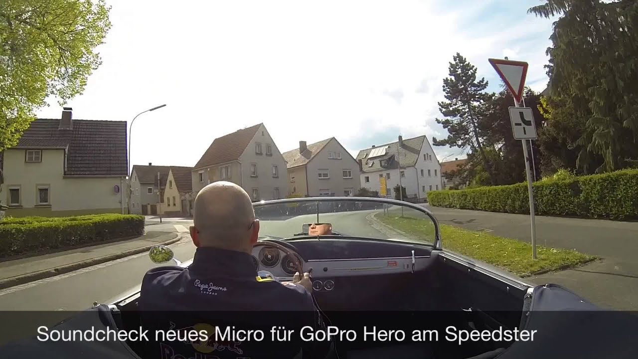 Soundcheck Speedster - externes Micro an der GoProHero3