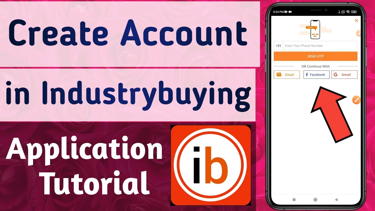 How to Create Account in Industrybuying Online Shopping App
