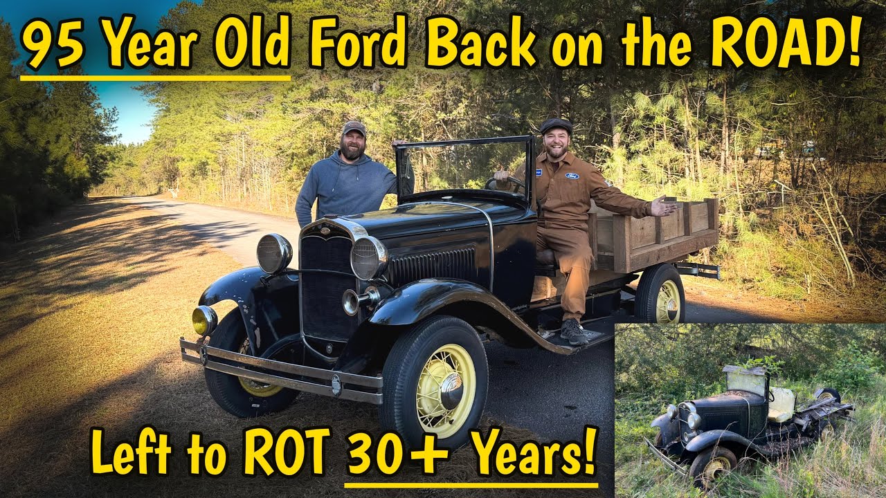 On the Road After 30+ Years ROTTING! 94 Year Old Ford Model A Peach Flat! Rescue Part 3