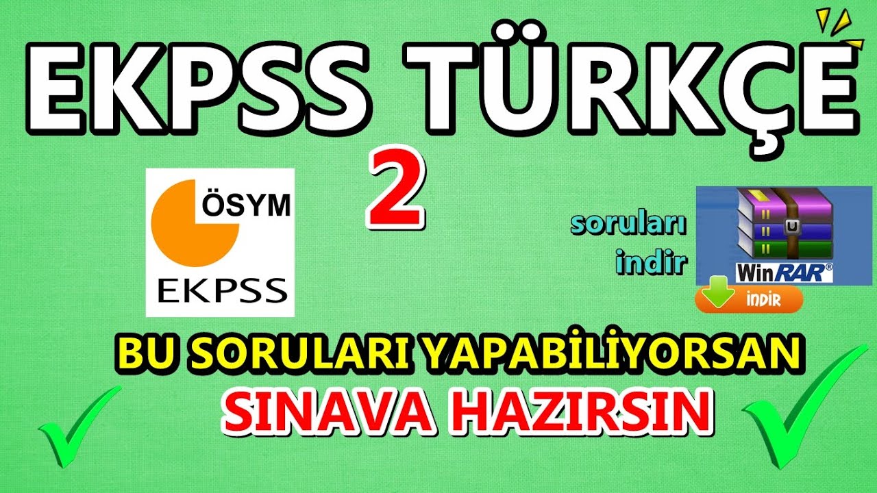 EKPSS TÜRKÇE SINAV KAZANDIRAN SORULAR ÇÖZÜMLÜ.TÜM DÜZEYLER İÇİN.EKPSS TÜRKÇE DENEME.EKPSS 2020.EKPSS