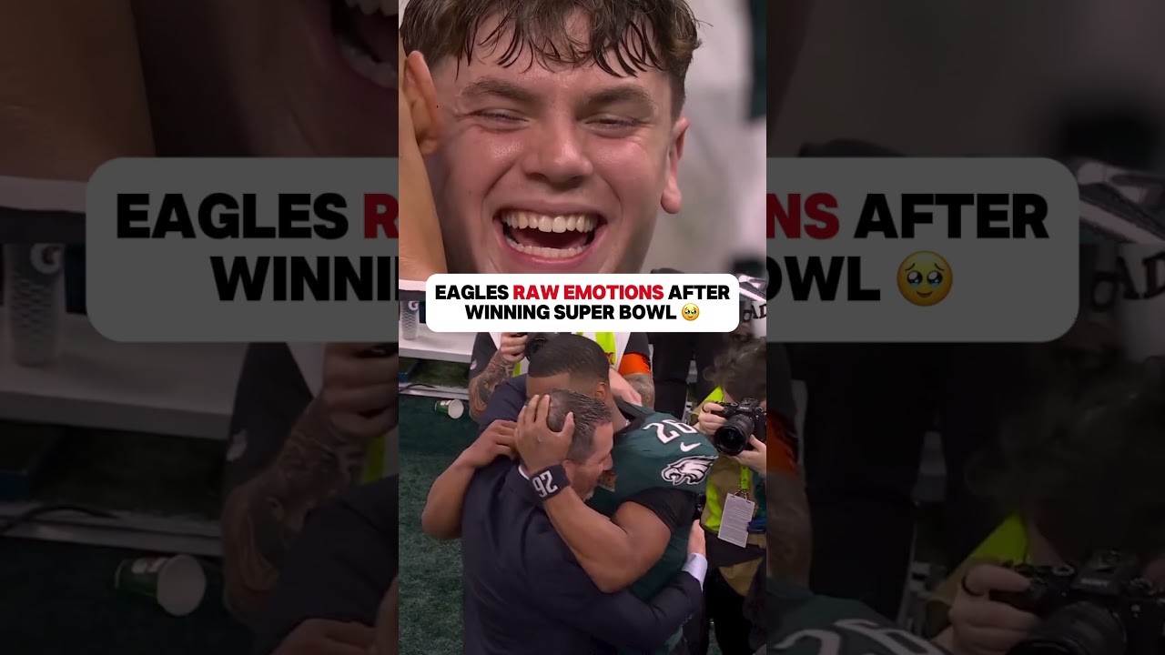 Eagles RAW EMOTIONS After WINNING Super Bowl 🥹🦅