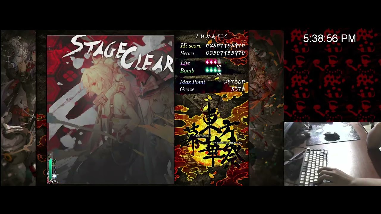 Touhou Fantastic Danmaku Festival III - [Lunatic 1cc] (Mokou A)