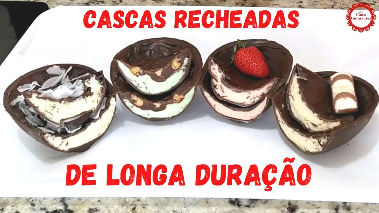 CASCAS RECHEADAS DE LONGA DURAÇÃO! 30 DIAS DE VALIDADE NO RECHEIO