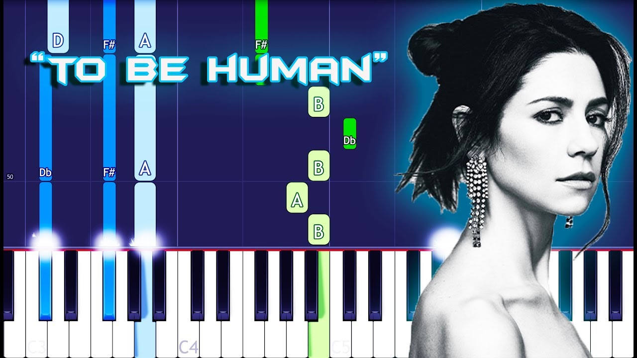 MARINA - To Be Human (Piano Tutorial)