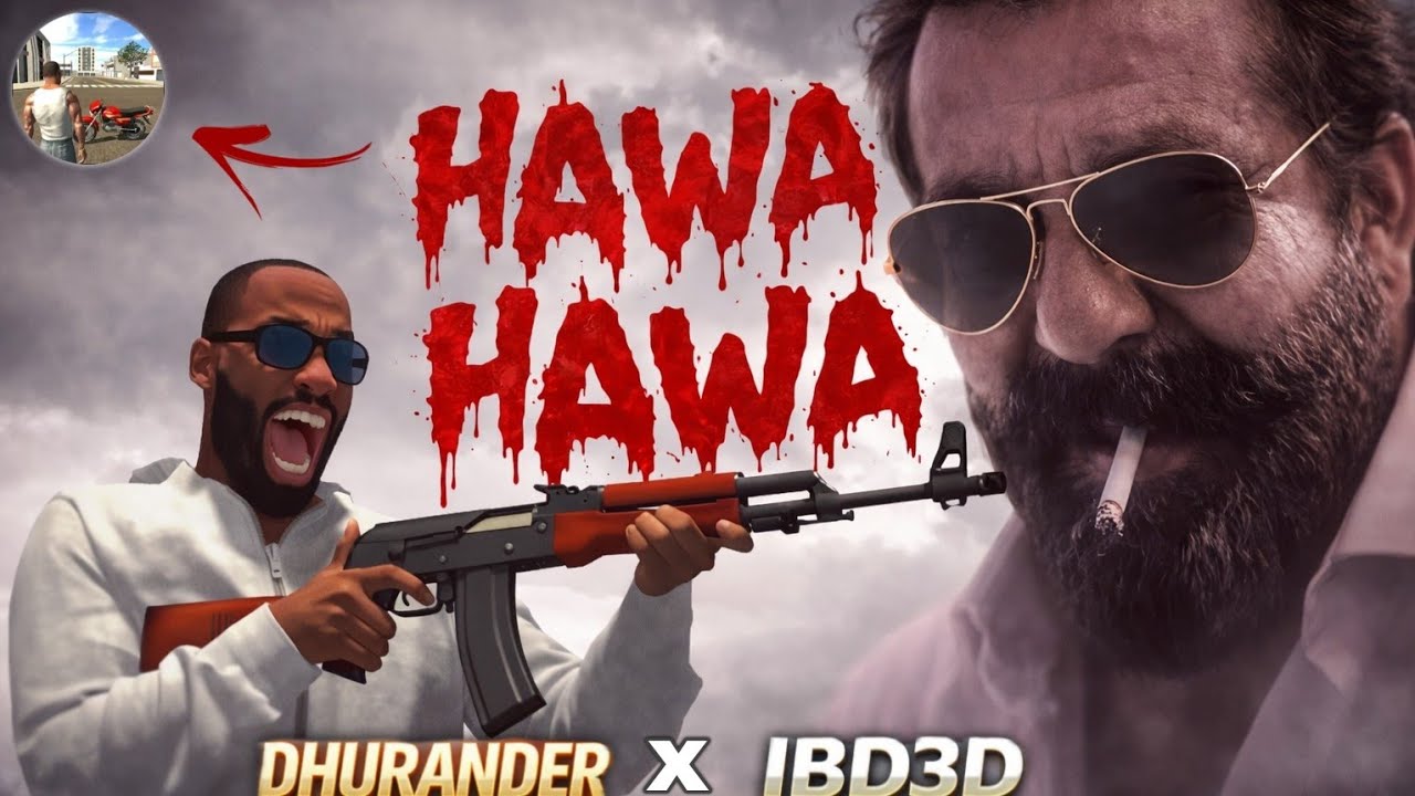 DHURANDER x IBD3D Sanjay Dutt entry hawa hawa song 
