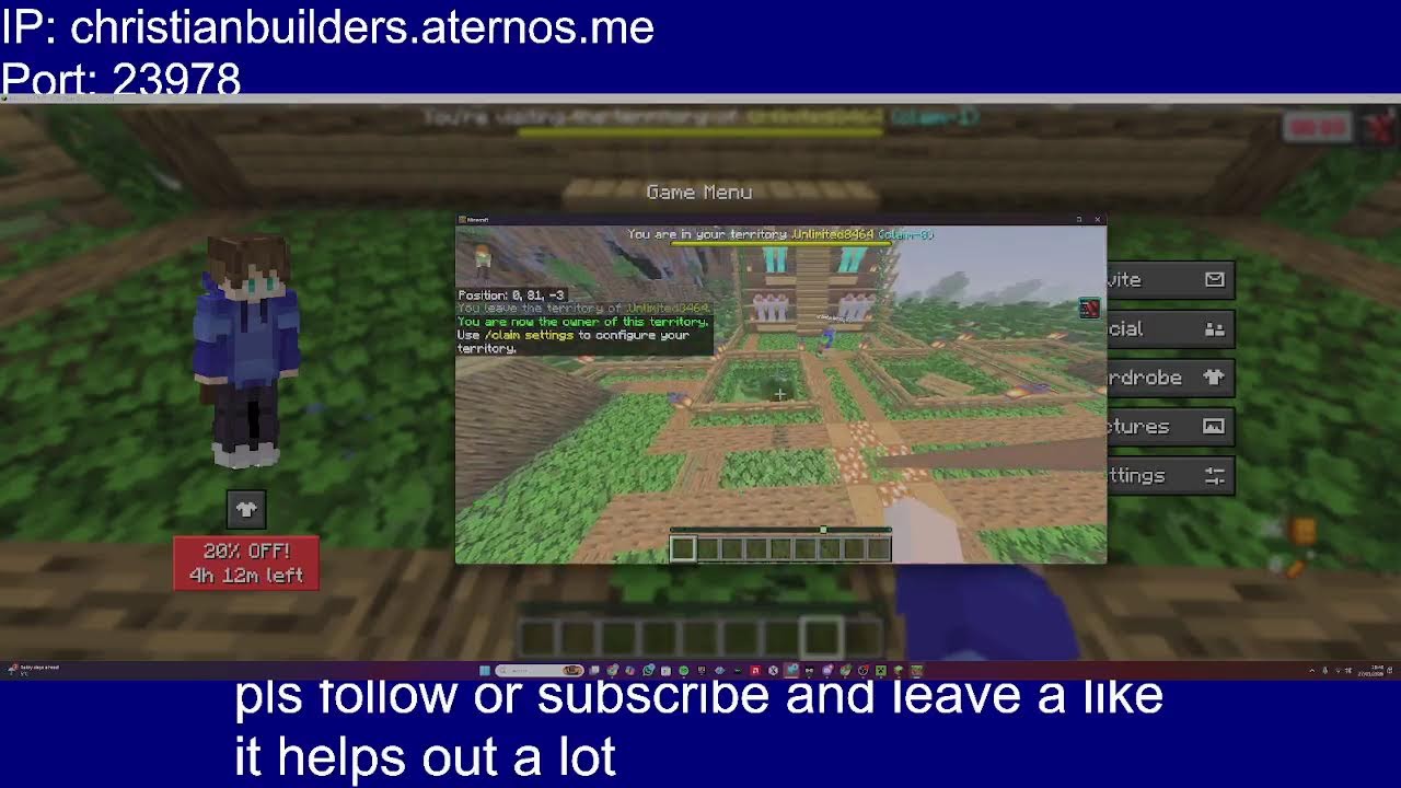 minecraft. have fun(join my discord its in the description)