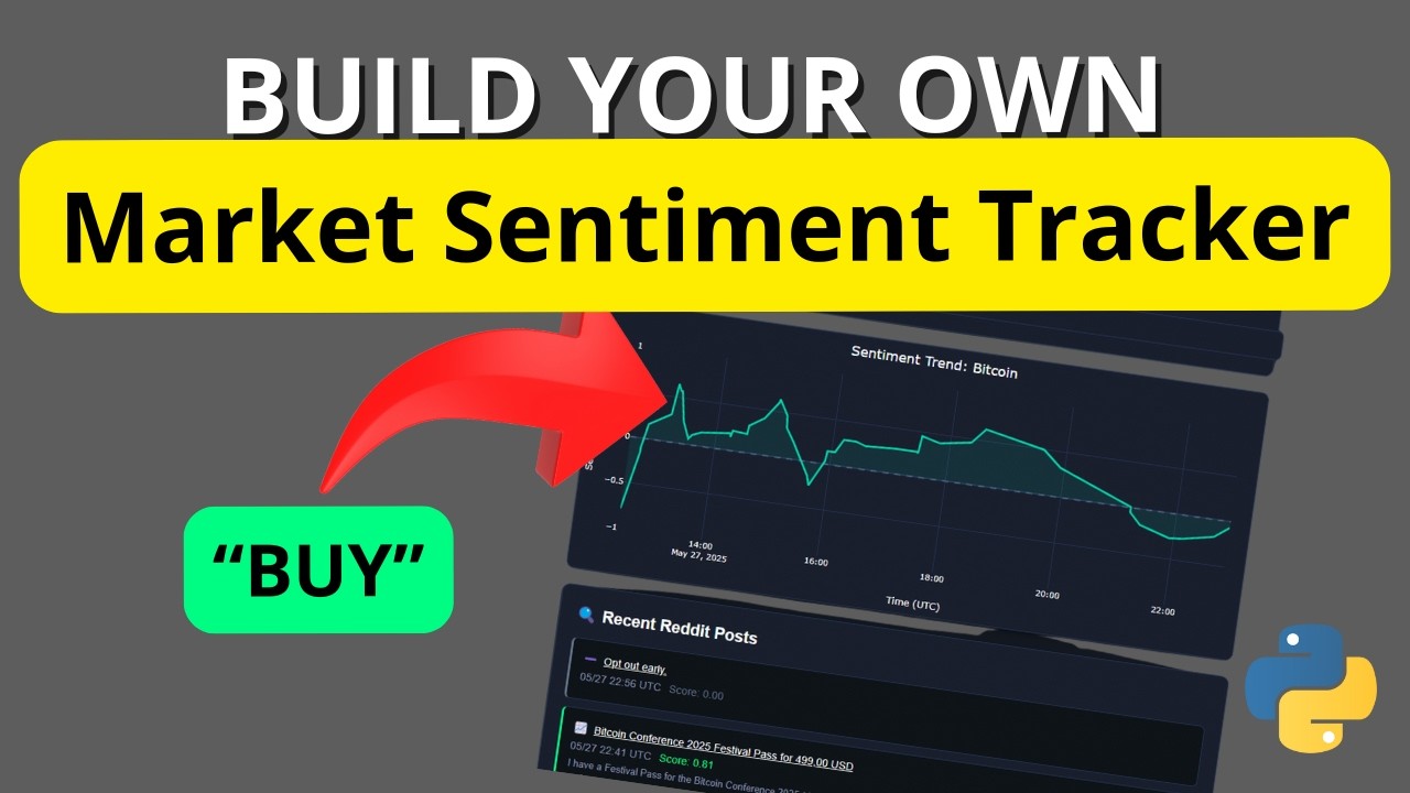 Real-Time Crypto Sentiment Tracker in Python | Dash + NLTK VADER Tutorial