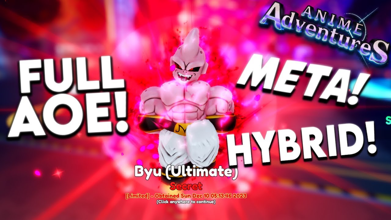 Showcasing New Evolved Secret Limited Byu Ultimate Is INSANELY Good In Anime Adventures Update 18.5!