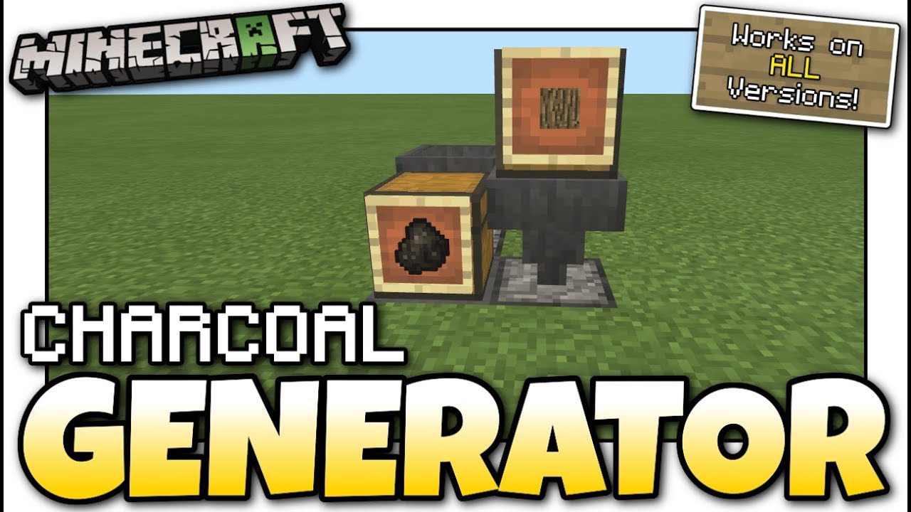 Minecraft - INFINITE CHARCOAL GENERATOR [ Redstone Tutorial ] Works on ALL Versions !