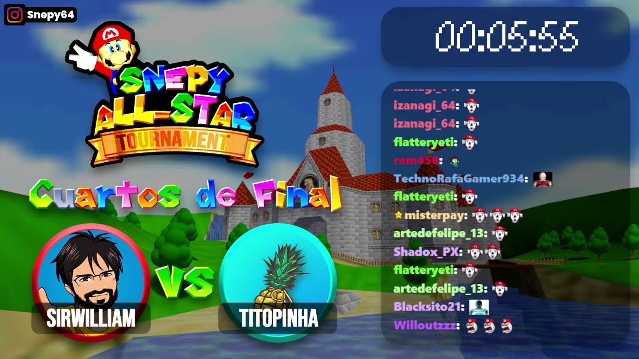 SirWilliam vs TiToPinha - Snepy All-Star Tournament (Cuartos de Final) || Snepy64