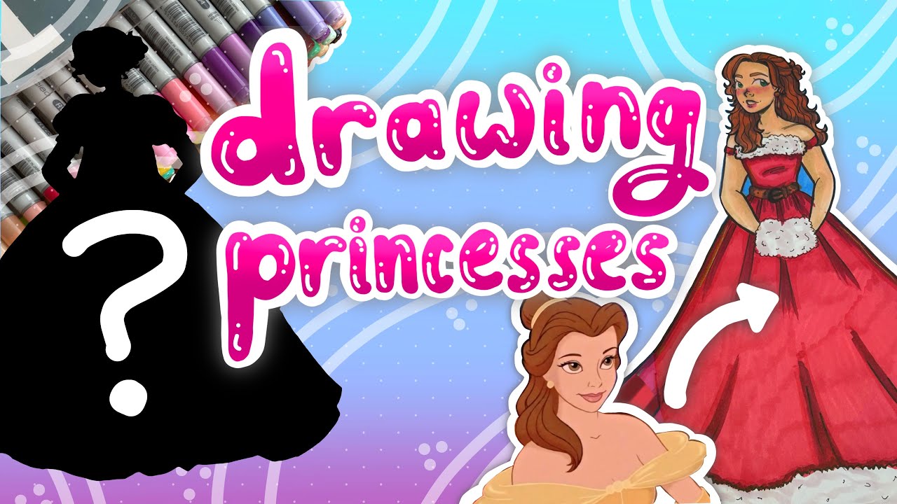 Drawing Disney Princesses as Christmas Characters💕🎄🎅