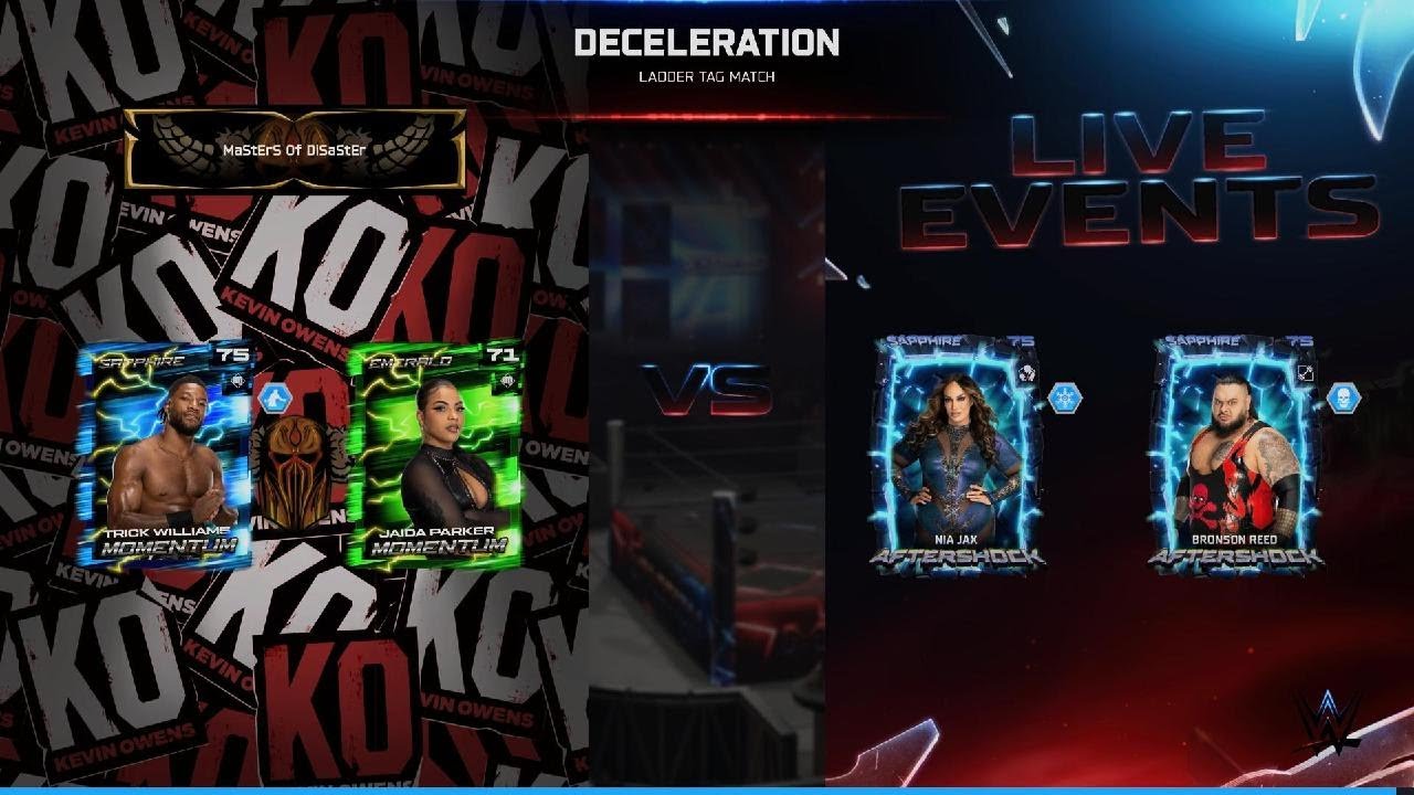 WWE 2K26 LIVE EVENT DECELERATION LADDER INTERGENDER TAG MATCH