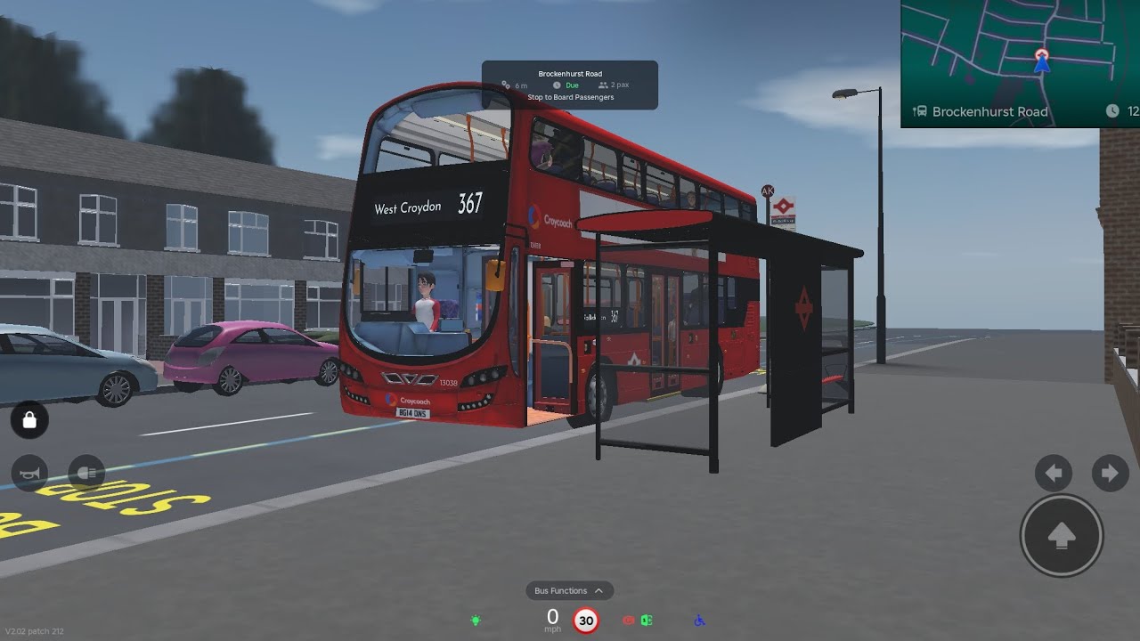 Croydon the London bus sim route 367 Shirley to west Croydon