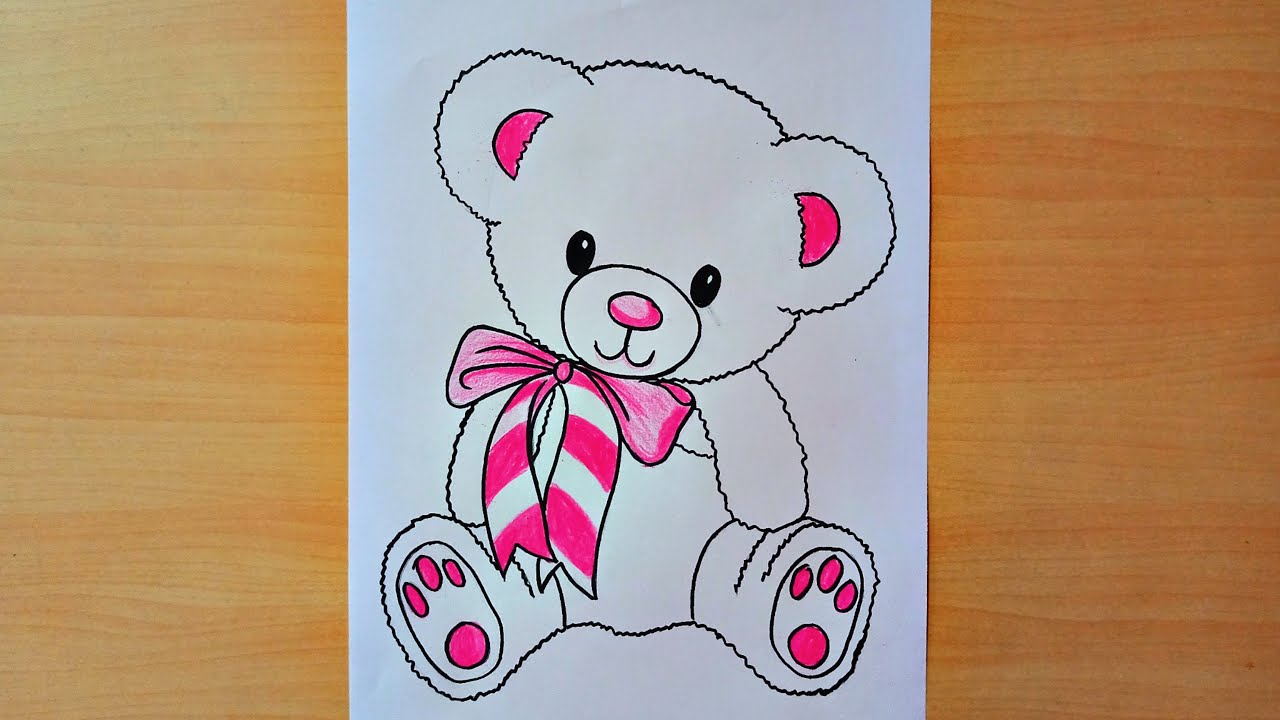 How to Draw a Cute Teddy Bear || Teddy Bear Drawing Step by Step Easy