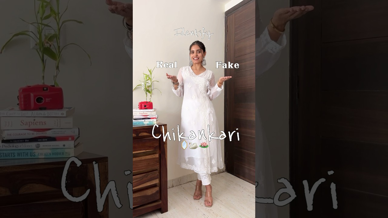 Real Vs fake Chikankari #chikankari #chikankarikurta