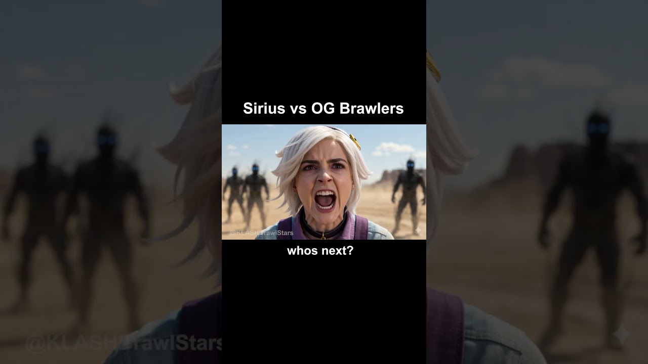 Сириус против оригинальных бойцов вживую 🔥 #brawlstars #animation #viral