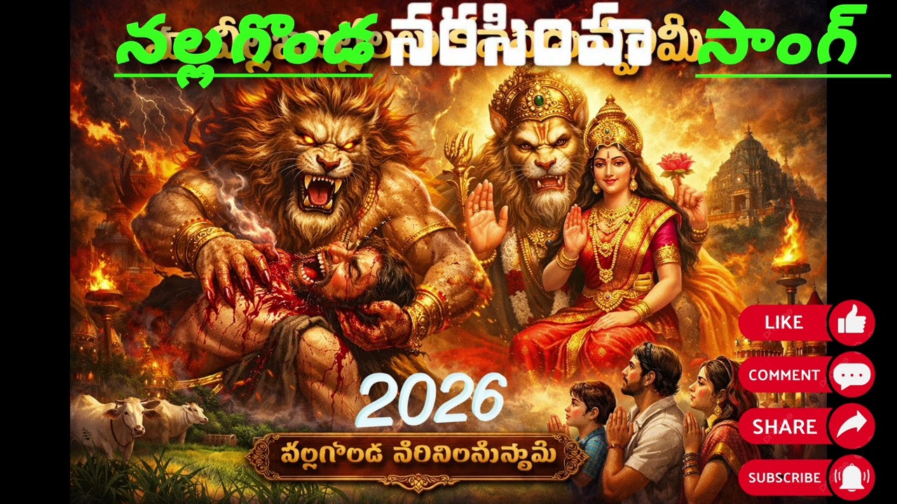 నల్లగొండ నరసింహస్వామి జాతర DJ సాంగ్ 2026 |  Nallagonda Narasimha Bhakti Song | DMK Village Songs