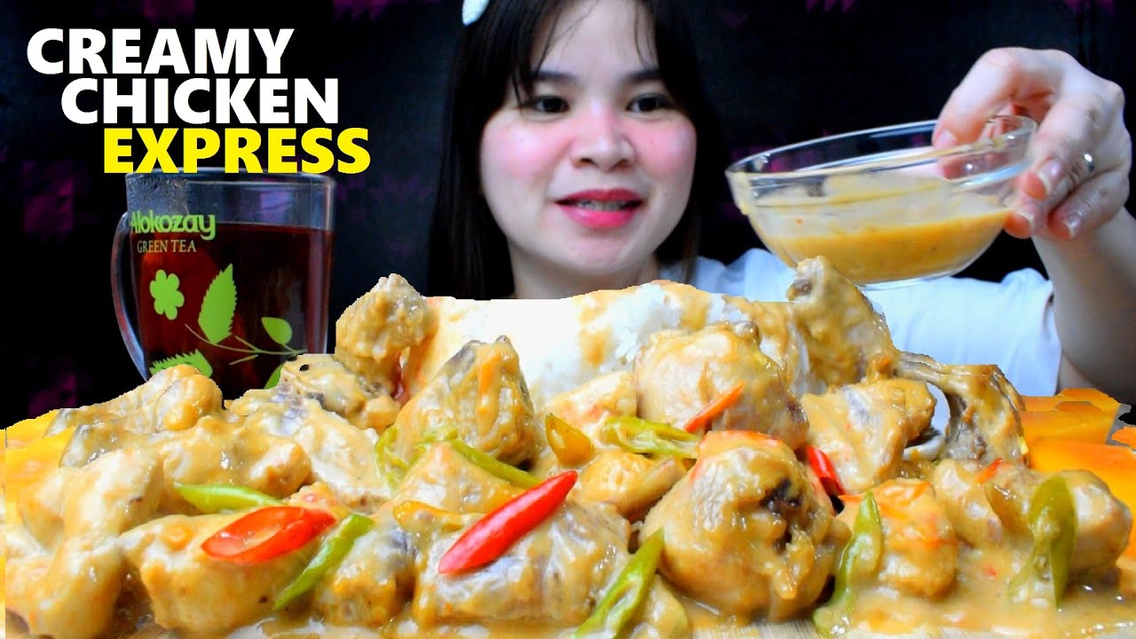 CREAMY CHICKEN BICOL EXPRESS | BICOL EXPRESS MUKBANG | MUKBANG asmr | HANIMACE TV