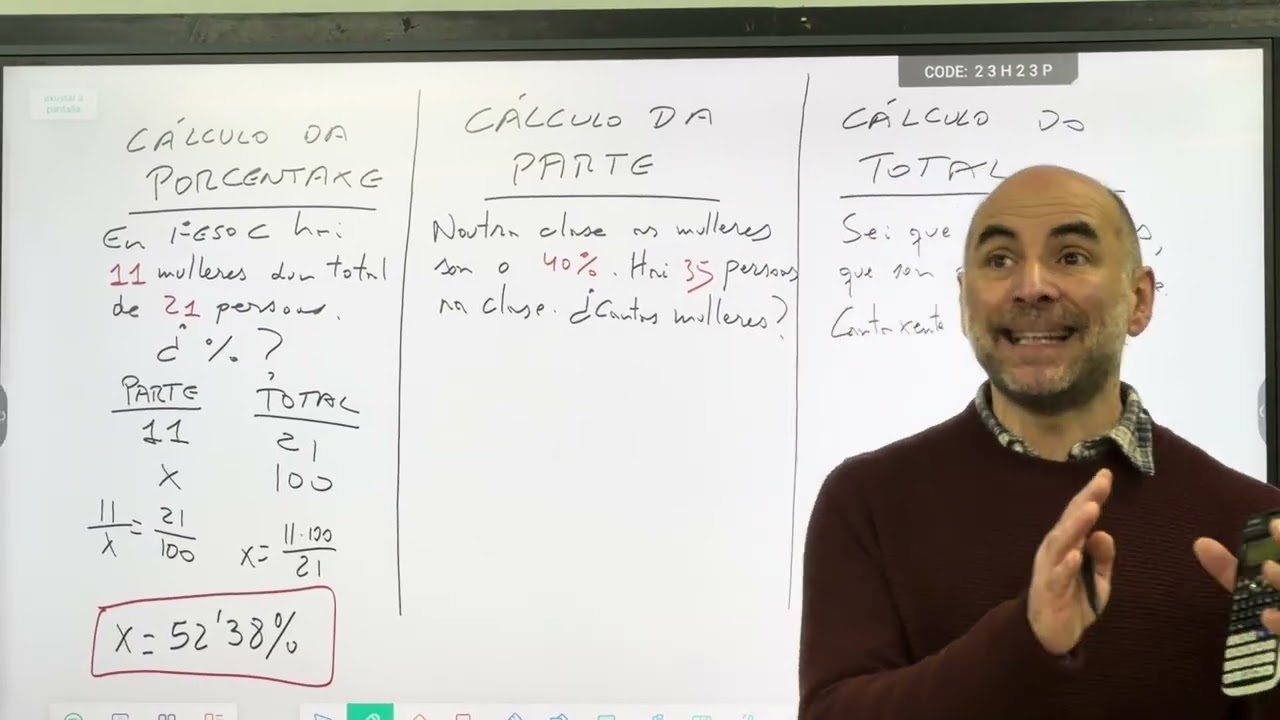 Porcentaxes. 1º ESO. 