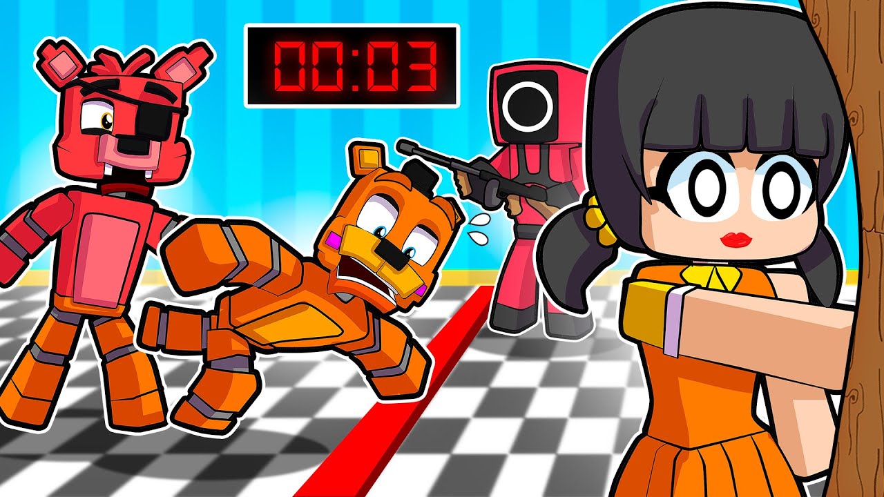 Freddy Plays SQUID GAME | Minecraft Five Nights at Freddy’s FNAF Roleplay