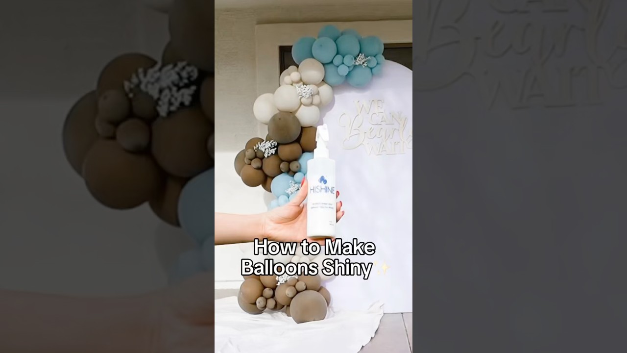 Balloon Tip: How to Making Balloons Shiny Like a Pro | Balloon Garland & Decor Hack ✨