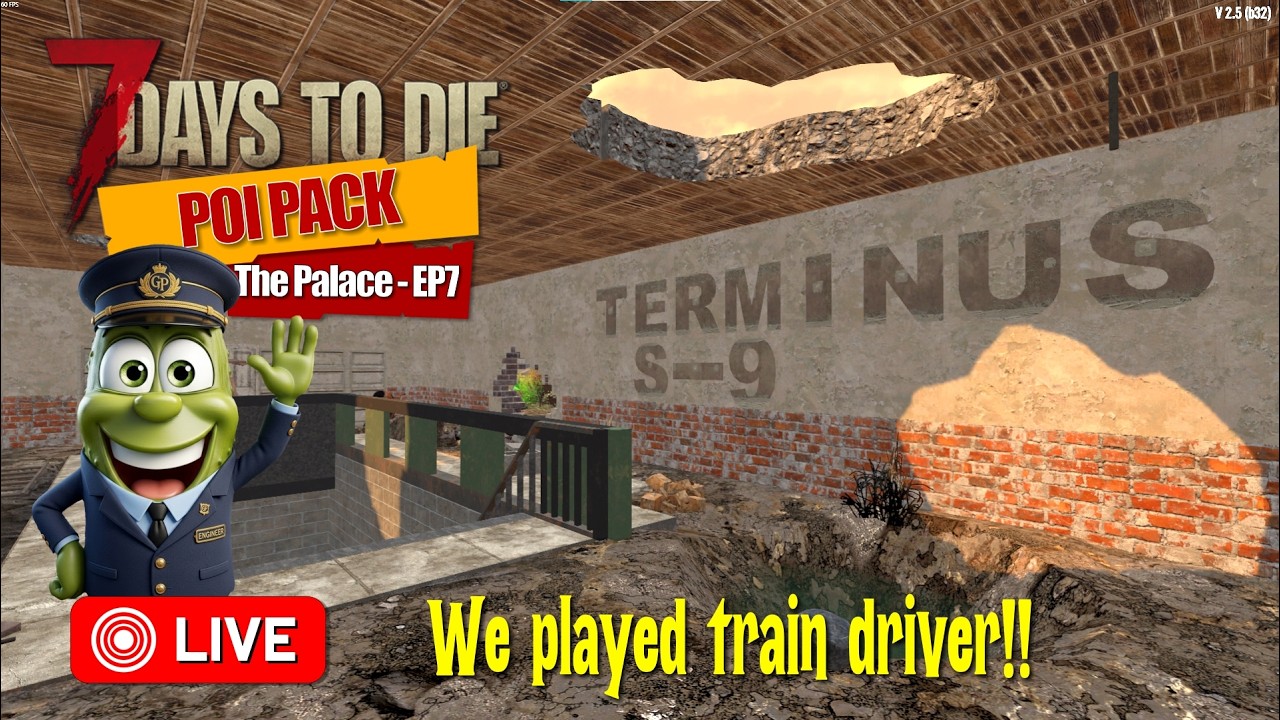 🚨LIVE: 7 Days to Die: Fluffys POI pack- EP7⭐We played train driver...kind of⭐🚨