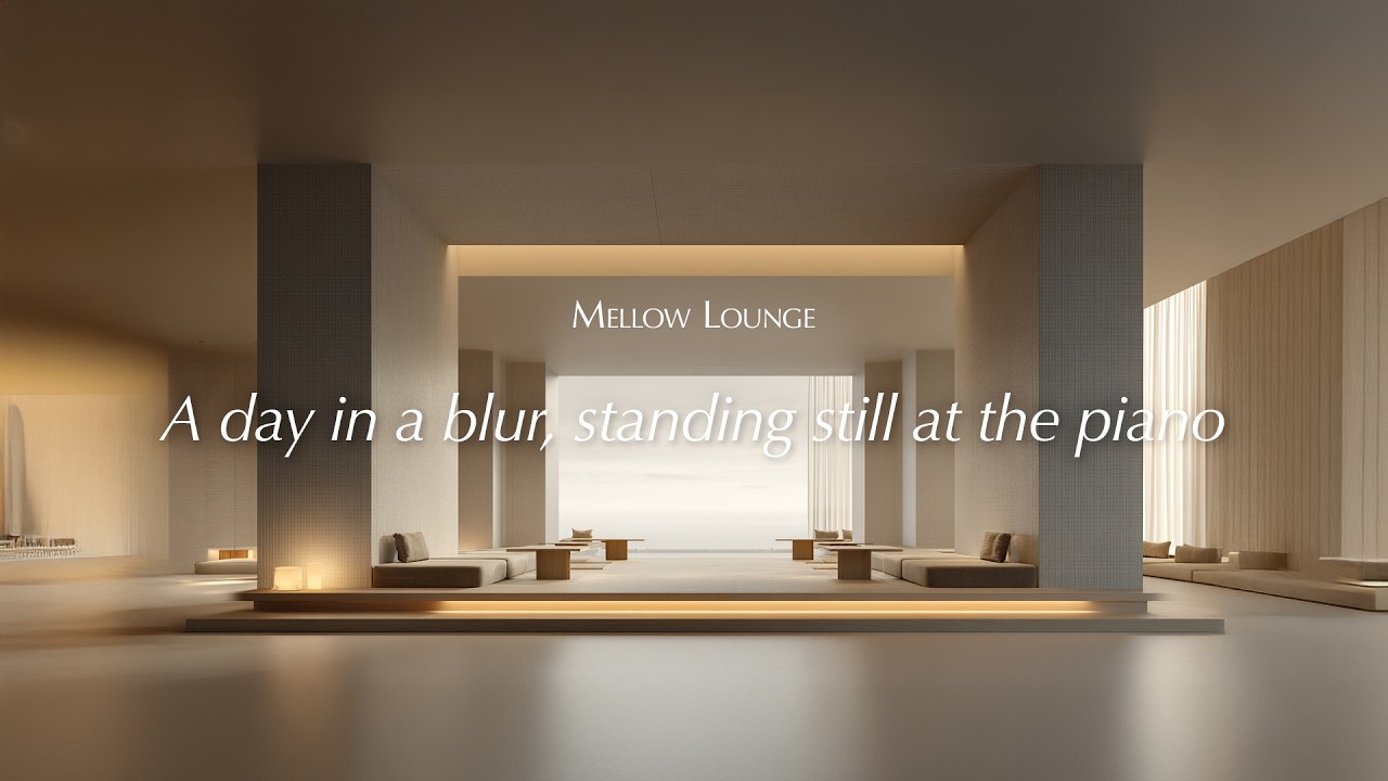 빠르게 흐르던 하루, 피아노 앞에 멈추다(A day in a blur, standing still at the piano)–MellowLounge