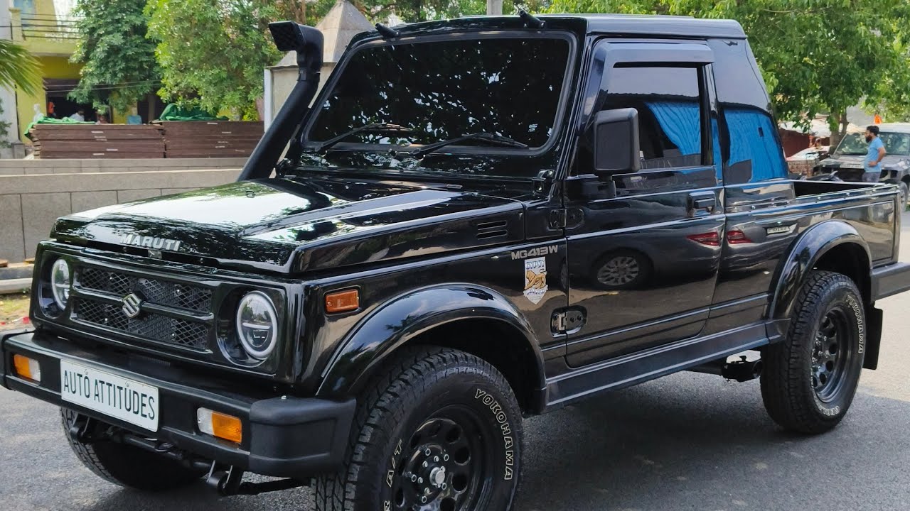Gypsy King full restore black 🖤#automobile #gypsy restore 🎉🧑‍🔧#off roading#subscribe my YouTube 😎👍