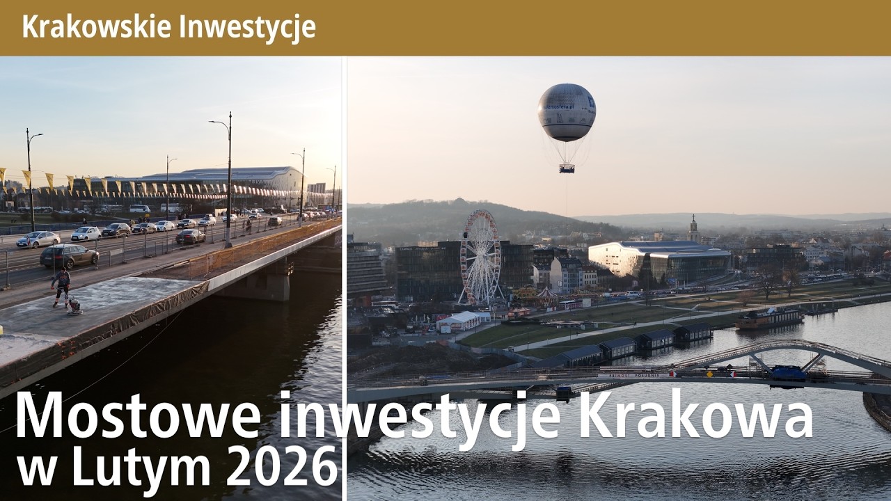 #30 Trwa betonowanie pieszej części Mostu Grunwaldzkiego, Kładka powstaje czy tramwajowe puzzle! KI