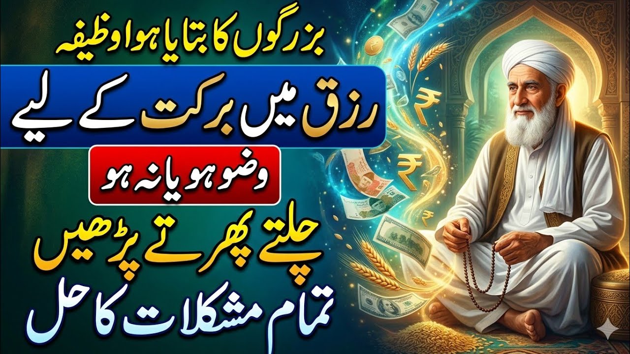 غربت سے نجات کے لیے رزق کو بڑھانے کے لیے وظیفہ#wazifa 