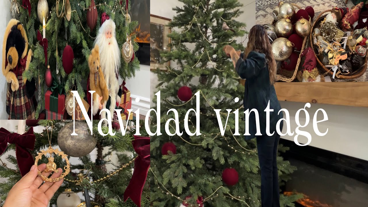 Árbol Navideño con Piezas Vintage Hallazgos de Segunda Mano 2025